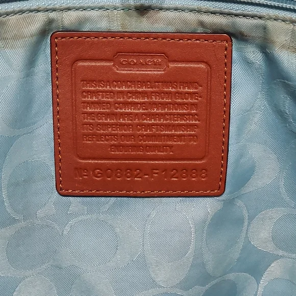 Coach Legacy Gigi Whiskey Saddle Leather Turlock Shoulder Tote EUC - Picture 8 of 8